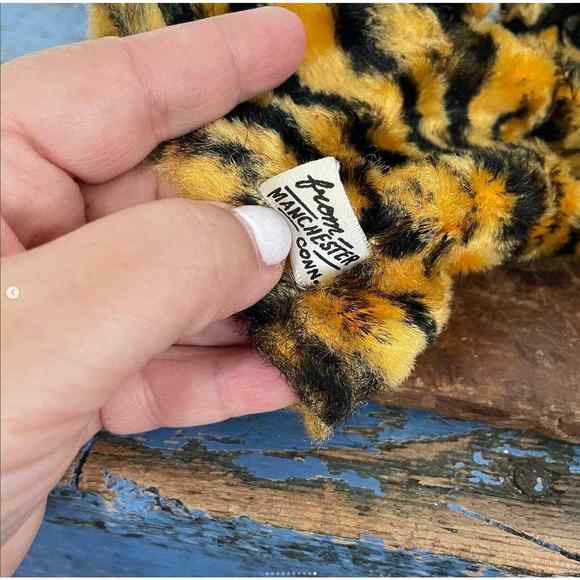 Vintage Hand Puppet Ka-Klar Connecticut Fabric Toy TIGER - Picture 4 of 4